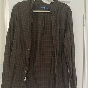 Ralph Lauren Brown Plaid Shirt